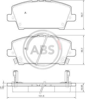 Гальмівні колодки пер. Civic 05-11 - A.B.S. 37529