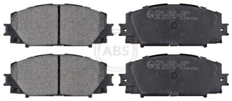 Гальмівні колодки пер. Toyota Yaris 07- (akebono) - (v9118A101, V9118A100, 04465B1360) A.B.S. 37542