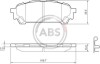 Гальмівні колодки дискові (1 к-т) A.B.S. - (26696FE050, 26696FE040) A.B.S. 37611 (фото 1)