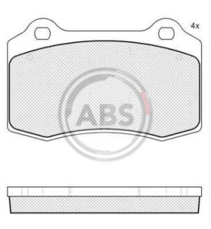 Гальмівні колодки дискові A.B.S. - (mxd2750aa, jlm21282, c2c8361) A.B.S. 37691