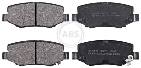 Гальмівні колодки зад. Compass/Wrangler/Liberty/Cherokee/Nitro 06- - (068003776AA, 68003776AA) A.B.S. 37698