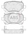 Гальмівні колодки дискові A.B.S. - (68029887AA, 68044761AA, K68029887AA) A.B.S. 37733 (фото 1)