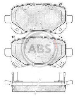 Гальмівні колодки дискові A.B.S. - A.B.S. 37733