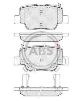 Гальмівні колодки дискові A.B.S. - A.B.S. 37735