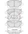 Комплект тормозных колодок, дисковый тормоз - (0446574020) A.B.S. 37738 (фото 1)