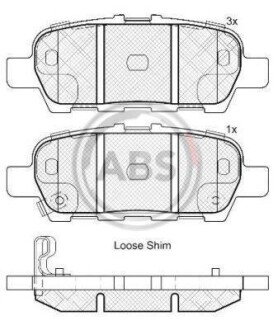 Гальмівні колодки дискові A.B.S. - A.B.S. 37745