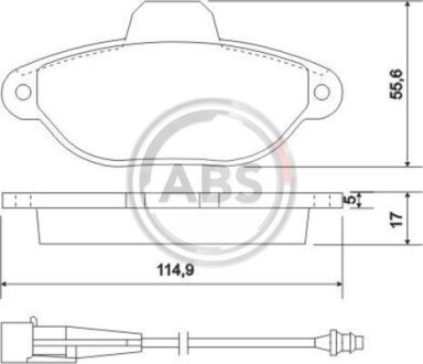 Гальмівні колодки дискові A.B.S. - A.B.S. 37896