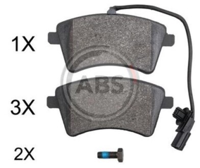 Гальмівні колодки дискові (1 к-т) A.B.S. - A.B.S. 37900