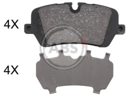 Klocki hamulc. range rover iv 12- ty - A.B.S. 37981