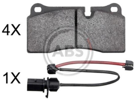 Klocki hamulc. audi r8 07- tyј - (4S0698451L, 4L0698451B, 420698451J) A.B.S. 37986