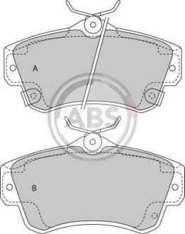 Гальмівні колодки дискові (1 к-т) A.B.S. - A.B.S. 38841