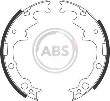 Комплект тормозных колодок - (j8130744, 5019536AA, 4761833) A.B.S. 40538