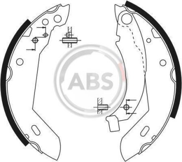 Комплект тормозных колодок - A.B.S. 8123