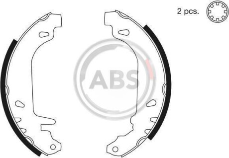 Комплект тормозных колодок - (7701202661, 7701202820, 7701204268) A.B.S. 8135