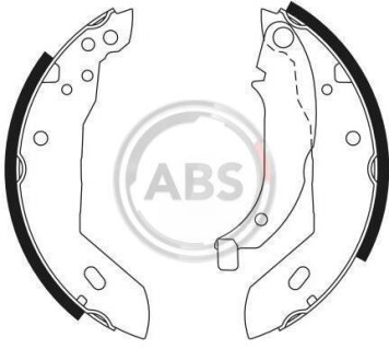 Комплект тормозных колодок - A.B.S. 8320