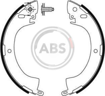 Комплект тормозных колодок - (mb238114, mb238520, mb238521) A.B.S. 8657