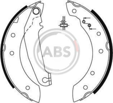 Комплект тормозных колодок A.B.S. - (063584, 3343436, 33434366) A.B.S. 8854