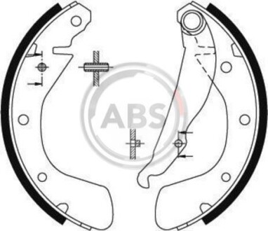 Комплект тормозных колодок - A.B.S. 8884