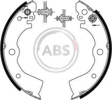 Гальмівні колодки зад. Almera/100NX/Sunny 90-00 - (4406050YX5, 4406050Y25, AY360NS030) A.B.S. 8913