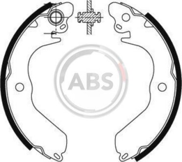 Комплект тормозных колодок - (pc351601, mb858665, mb858685) A.B.S. 8922