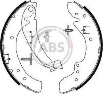 Комплект тормозных колодок - A.B.S. 8934