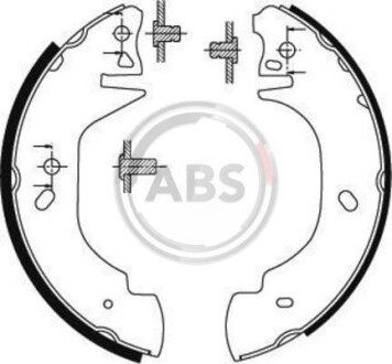 Комплект тормозных колодок - (94VB2200AB, 92VX2200AA, 7125122) A.B.S. 8940