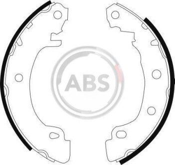 Гальмівні колодки зад. Renault Megane I 96-03,III 08- (Bendix) - (7701204835, 7701207266, 7701207268) A.B.S. 8988