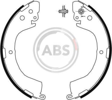 Гальмівні колодки зад. L200/Strakar/L400/Space Gear 94-07 - (mr496333, mr178826, mn186401) A.B.S. 9050