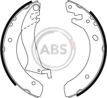 Комплект тормозных колодок A.B.S. - (sfs000061, sfs100140, sfs000060) A.B.S. 9055