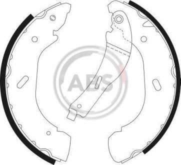 Комплект тормозных колодок - (yc152200ae, yc1j2200aa, yc152200ad) A.B.S. 9087