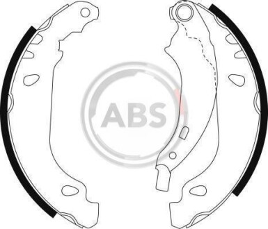 Гальмівні колодки барабан (1 к-т) A.B.S. - A.B.S. 9092