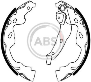 Комплект тормозных колодок - A.B.S. 9165