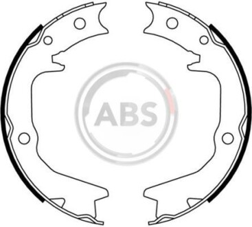 Комплект тормозных колодок, стояночная тормозная система A.B.S. - (mn102646, mn102642, mr586653) A.B.S. 9181