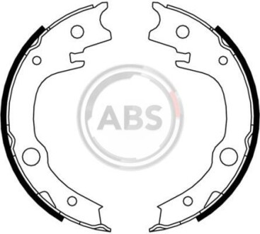 Гальмівні колодки барабан A.B.S. - (4654020080, 0449505040, 449505040) A.B.S. 9182