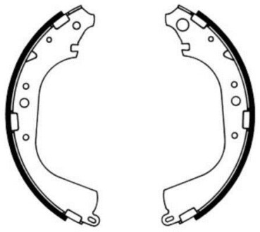 Гальмівні колодки, барабанні - ABE C02039ABE