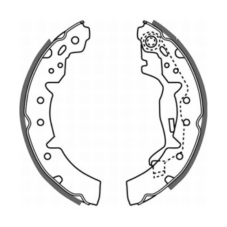 Гальмівні колодки, барабанні - ABE C02063ABE