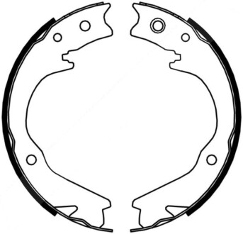Гальмівні колодки, барабанні - ABE C07015ABE