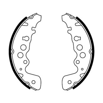Гальмівні колодки барабанні задні (Suzuki) - ABE C08018ABE