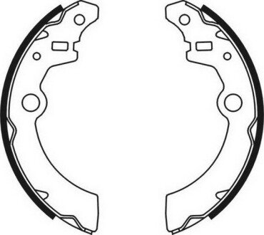 Гальмівні колодки барабанні задні (Suzuki) - ABE C08021ABE