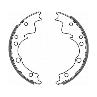 Комплект тормозных колодок - (1543999, 1906171, 1906352) ABE C0E001ABE