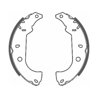 Комплект тормозных колодок - (5888453, 60810038) ABE C0F004ABE