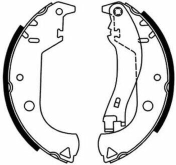 Тормозные колодки барабанные задние (Fiat) - ABE C0F020ABE