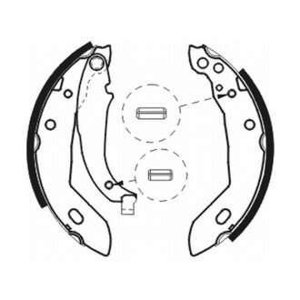 Тормозные колодки барабанные задние (Citroen Peugeot) - ABE C0P003ABE