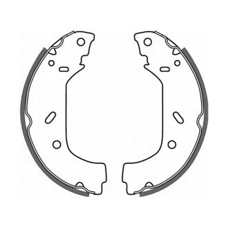 Гальмівні колодки барабанні задні (Citroen Fiat Lancia Peugeot) - ABE C0P015ABE