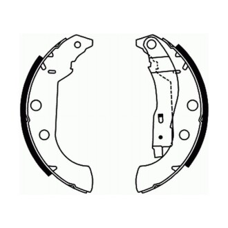 Гальмівні колодки, барабанні - ABE C0P029ABE