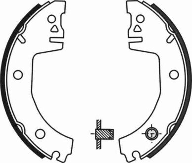 Тормозные колодки барабанные задние (Seat Skoda Volkswagen) - ABE C0S001ABE