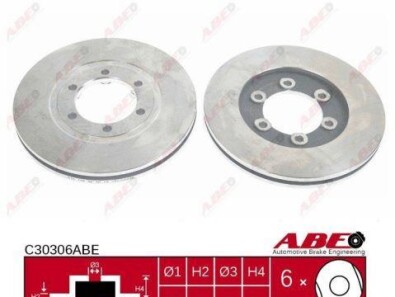 Гальмівний диск - (0K71E33251, 0K71E33251A, 0K72A33251) ABE C30306ABE