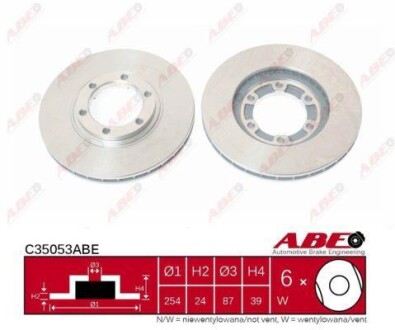 Гальмівний диск - ABE C35053ABE