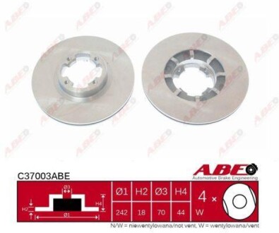 Гальмівний диск - ABE C37003ABE