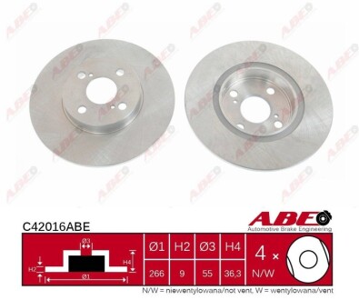 Тормозной диск - ABE C42016ABE